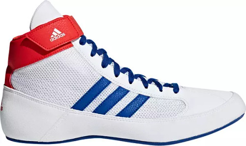 Vist Large View of Product Image Which is New Adidas  HVC2 WRESTLING SHOE SZ 12 WHT RED RY