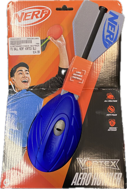 Vist Large View of Product Image Which is New Football BALL NERF VORTEX BLU