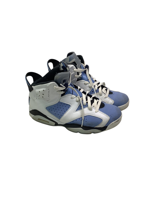 Used Jordan 6 RETRO UNC WHITE Basketball Shoes M Carolina Blue And White Senior 9.5 11347-S000240557
