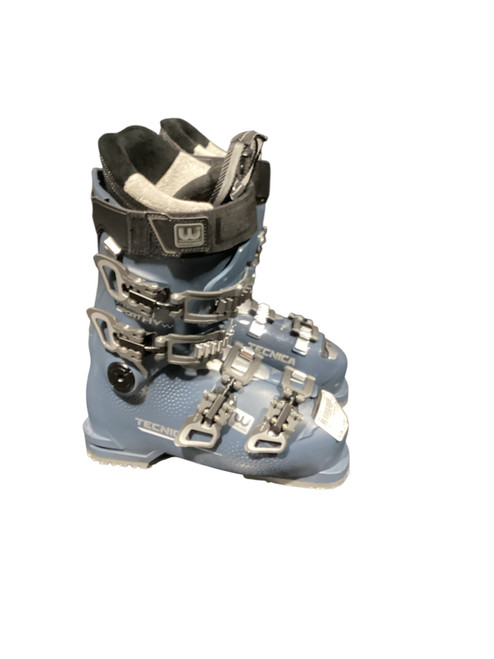 Vist Large View of Product Image Which is Used Tecnica MACHSPORT HVW Womens DH Ski Boot Royal Blue 235 MP - J05.5 - W06.5