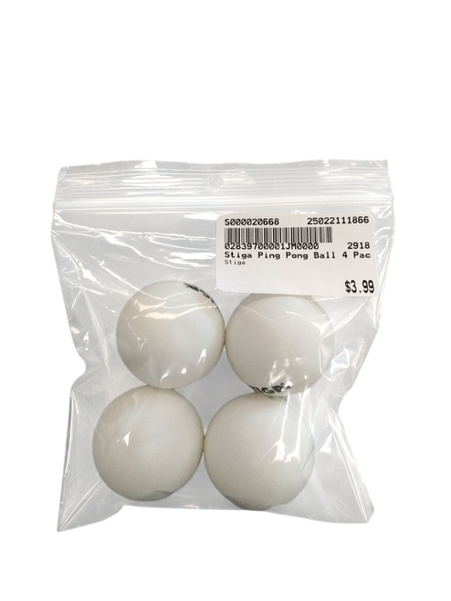 Vist Large View of Product Image Which is Used Stiga Ping Pong Balls 4 Pack