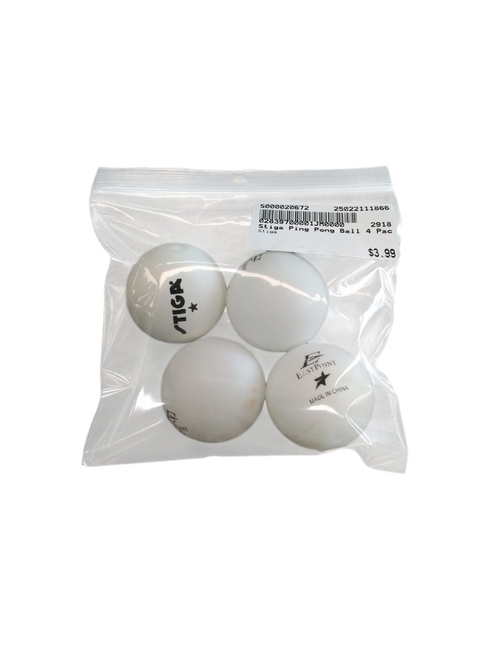 Vist Large View of Product Image Which is Used Stiga Ping Pong Balls 4 Pack