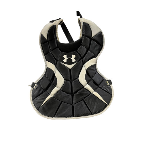 Vist Large View of Product Image Which is Used Under Armour CHEST PROTECTOR Catchers Chest Protector Black Adult