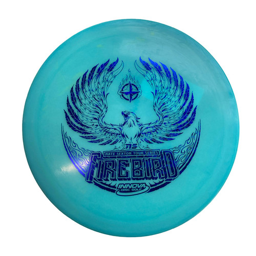 Vist Large View of Product Image Which is Used Innova NATE SEXTON FIREBIRD 2021 Disc Golf Driver Carolina Blue