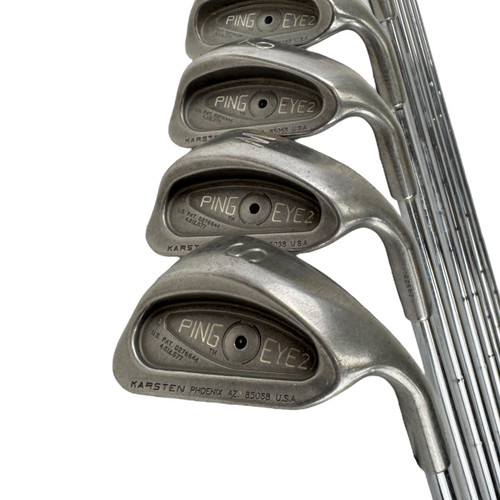 Vist Large View of Product Image Which is Used Ping EYE 2 BLACK DOT Men's RH Iron Set 3I-SW Steel Shaft