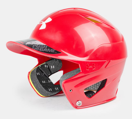 Vist Large View of Product Image Which is New UA T-BALL HELMET - RED/SC