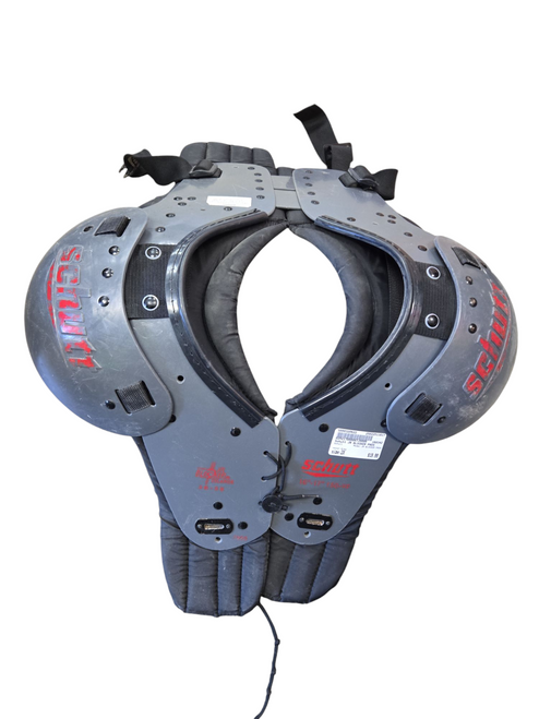 Vist Large View of Product Image Which is Used Schutt JR BLOCKER PADS FB Shoulder Pads Grey 2X