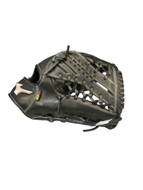 New Mizuno GPS-71D BB/SB Glove RH Throw Black on Black 12 3/4" 11768-S000220596