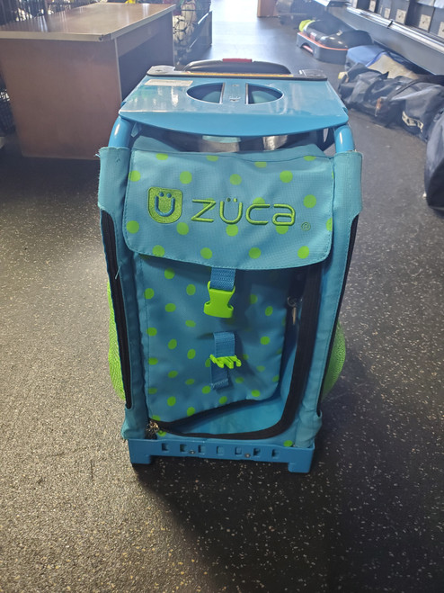 Vist Large View of Product Image Which is Used Zuca WheeledSkate Bag Sky Blue