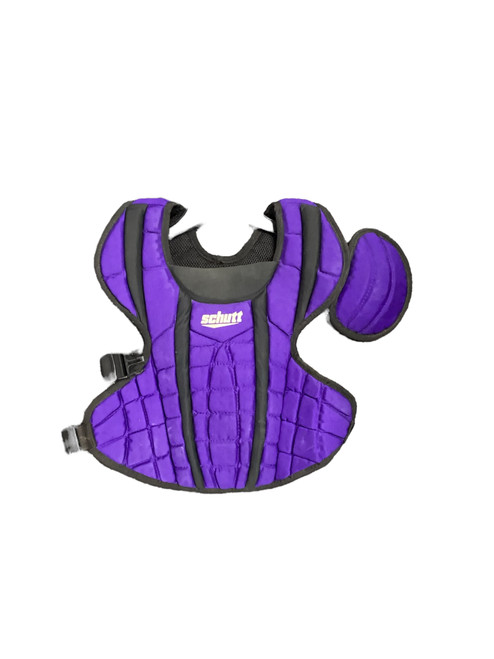Vist Large View of Product Image Which is Used Schutt Catchers Chest Protector Purple