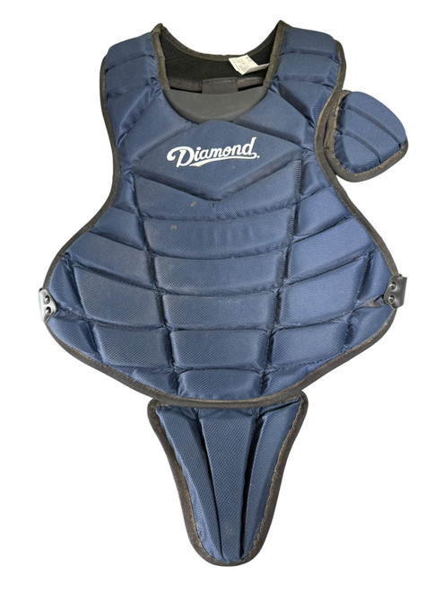 Vist Large View of Product Image Which is Used Diamond BLUE CHEST PROTECTOR Catchers Chest Protector Royal Blue Youth