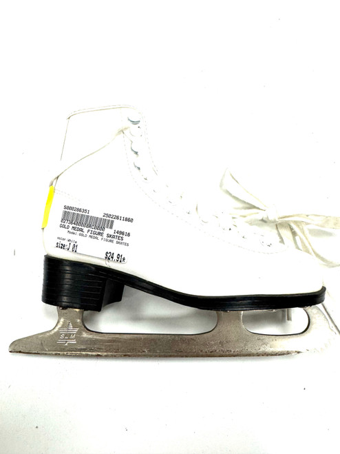 Vist Large View of Product Image Which is Used GOLD MEDAL FIGURE SKATES Girls Figure Skate White Junior 01