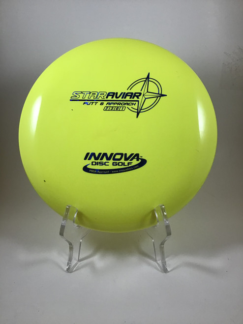 Vist Large View of Product Image Which is Used Innova STAR AVIAR Disc Golf Putter Yellow 171g