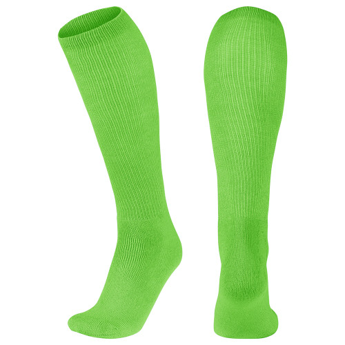 Vist Large View of Product Image Which is New Multi Sport Socks- Neon Green Medium