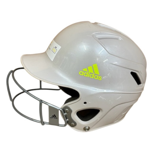 Vist Large View of Product Image Which is Used Adidas DESTINY Batting Helmet w/Mask White One Size 11406-S000103433