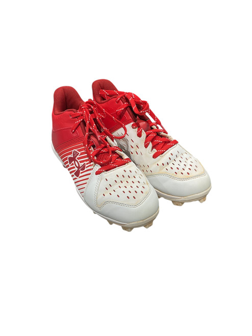 Vist Large View of Product Image Which is Used Under Armour Youth FB Cleats Red Youth 11.0