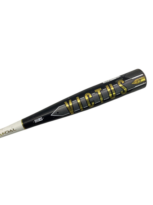 Vist Large View of Product Image Which is Used Victus VANDAL BB/SB High School -3 Bat Black And Gold 31" 11347-S000241123