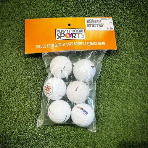 Vist Large View of Product Image Which is New GOLF BALL 6 PACK