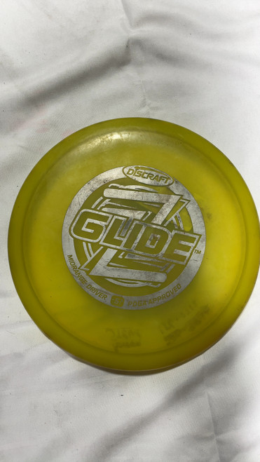 Used Discraft Z GLIDE Disc Golf Mid Range Yellow 11735-S000343743