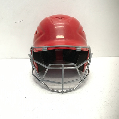 Vist Large View of Product Image Which is Used All Star HELMET W MASK Batting Helmet w/Mask Red SM 11443-S000191796