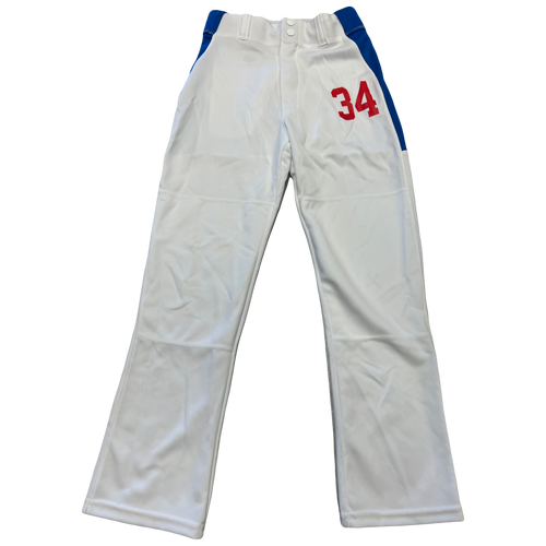Used Majestic IY89 Baseball Pant Boys White And Royal Blue Medium 11730-S000063142