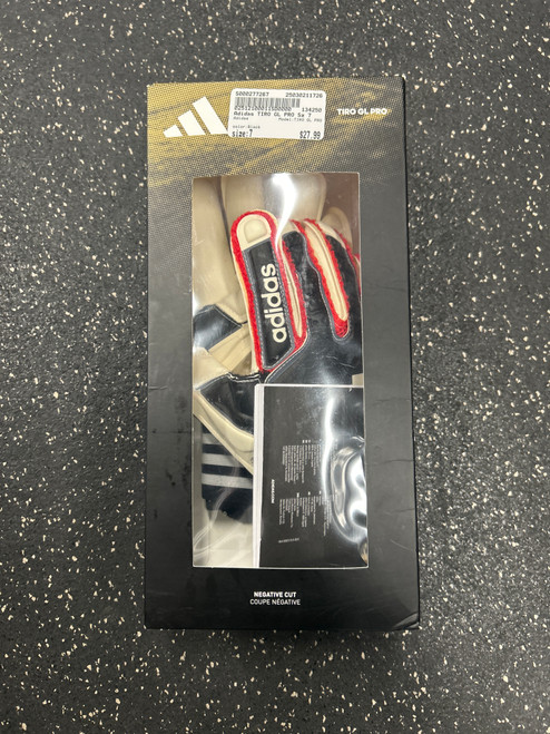 Used Adidas TIRO GL PRO Soccer Goalie Gloves Black 7 11726-S000277267