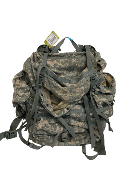 Used US CAMOFLAUGE BACKPACK External Frame Backpack Green 10874-S000236907