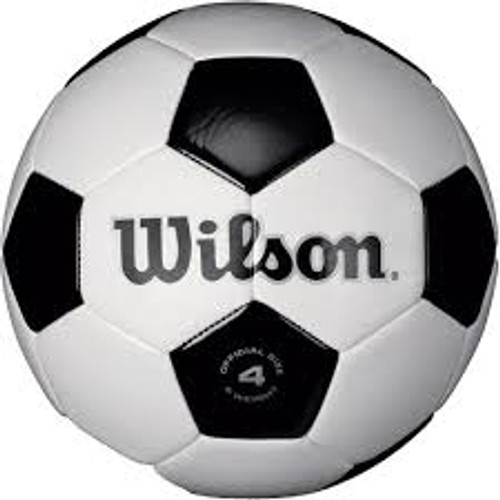 Vist Large View of Product Image Which is New Wilson Traditional Soccer Ball