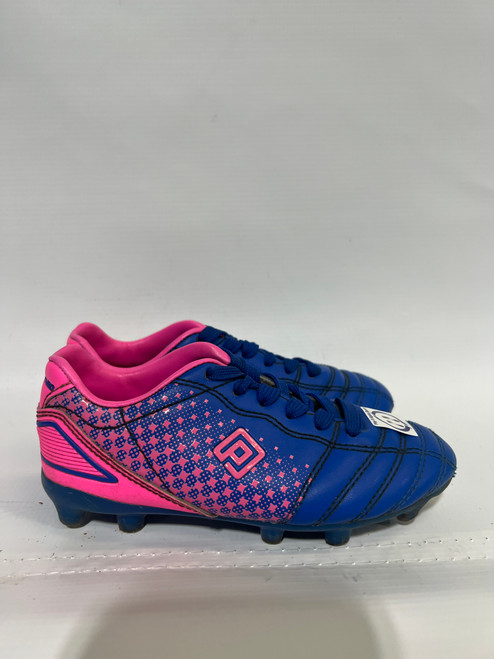Vist Large View of Product Image Which is Used Umbro Soccer Cleats Carolina Blue And Pink Youth 11.0 11843-S000010134