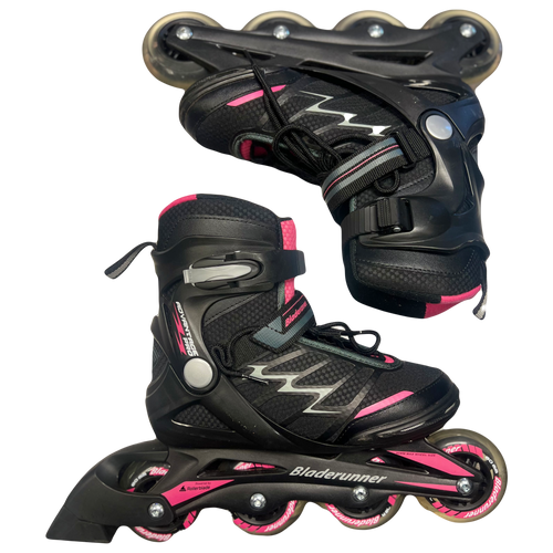 Vist Large View of Product Image Which is Used Bladerunner ADVANTAGE PRO Pink Skates Black Senior 6