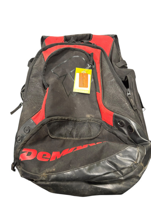 Vist Large View of Product Image Which is Used Demarini BACK PACK BB/SB Player Backpack Grey And Red