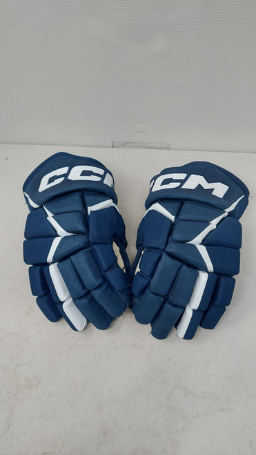 Vist Large View of Product Image Which is Used CCM FT680 Senior Gloves Navy Blue 14"