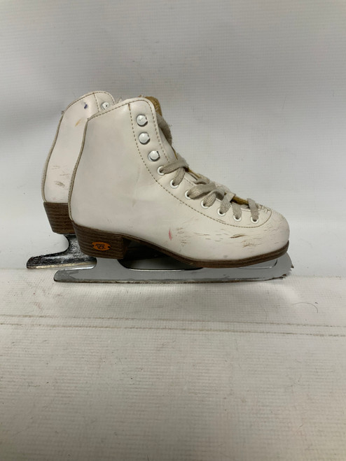 Vist Large View of Product Image Which is Used Riedell WHITE Girls Figure Skate White Junior 03