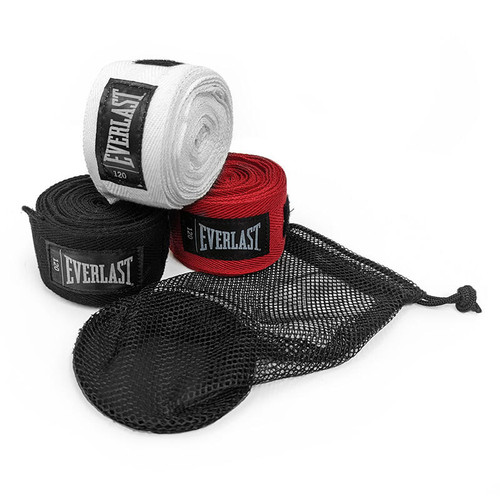 Everlast Core Handwraps 3-Pack Black/White/Red #P00003251 Vist Large View of Product Image Which is Everlast Core Handwraps 3-Pack Black/White/Red #P00003251