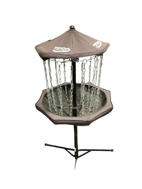 Used Innova DISCATCHER TRAVELER Disc Golf Goal Black 11347-S000241564