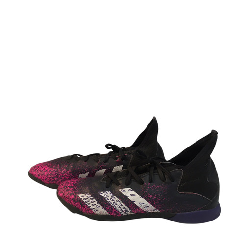 Vist Large View of Product Image Which is Used Adidas Soccer Indoor Shoes Purple Junior 06