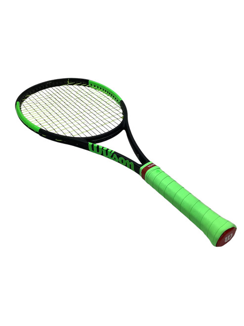 Vist Large View of Product Image Which is Used Wilson BLADE 98 Adult Tennis Racquet Black 4 1/4" 11347-S000241570