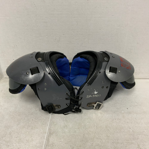 Vist Large View of Product Image Which is Used UNITED ATHLETIC 60-80 LBS FB Shoulder Pads Grey MD
