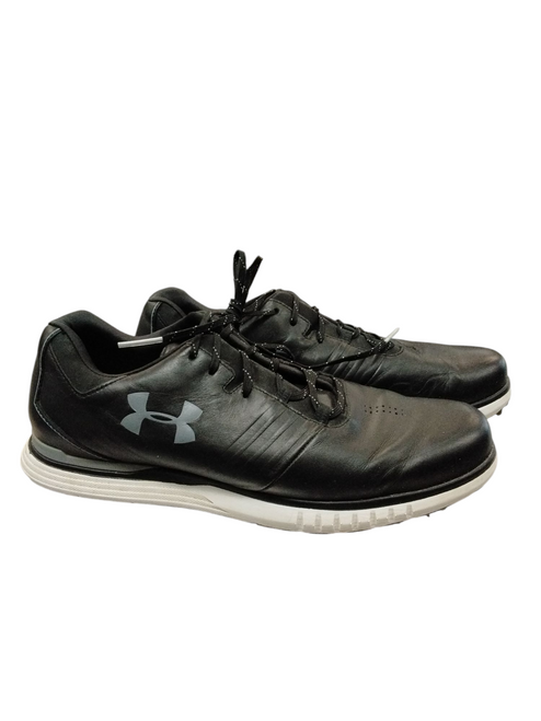 Vist Large View of Product Image Which is Used Under Armour Mens Golf Shoes Black Senior 10