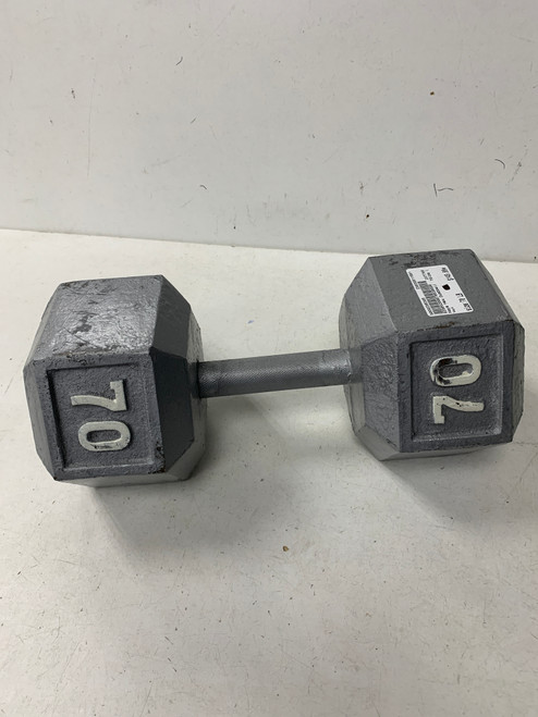 Used Keys Hex Dumbbell (Each) 70 lb 11891-S000298366
