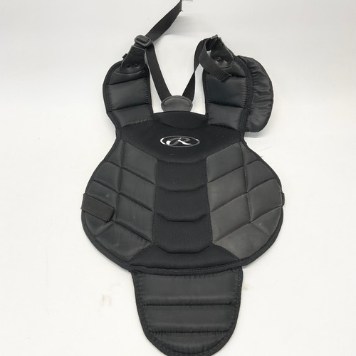 Vist Large View of Product Image Which is Used Rawlings PRDGY-B Catchers Chest Protector Black Youth