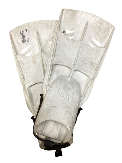 Vist Large View of Product Image Which is Used Underwater Fins White M/L