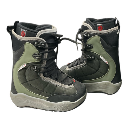 Used Rossignol RIDER Boys Snowboard Boots Green Junior 03 11362-S000157729