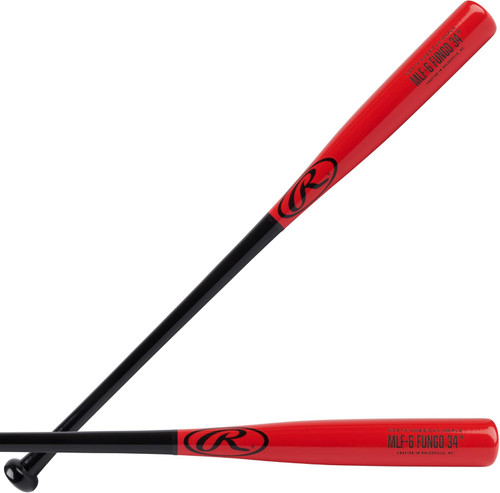 Vist Large View of Product Image Which is New RAWLINGS MLF-6 FUNGO 34" BLACK/RED