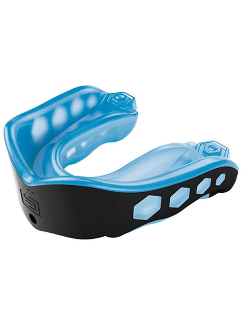 Vist Large View of Product Image Which is New Shock Doctor Adult GEL MAX w/ Strap Black/Blue