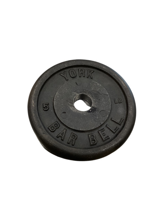 Vist Large View of Product Image Which is Used York Standard Plate (Each) Black 5 lb 11884-S000042624