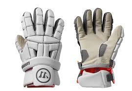 Vist Large View of Product Image Which is New Warrior BURN Lacrosse Gloves Mens White MD