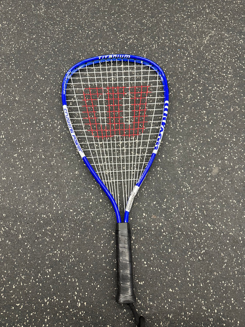Used Wilson CRUSHING POWER Adult Racquetball Racquet Royal Blue 4" 11162-S000424115