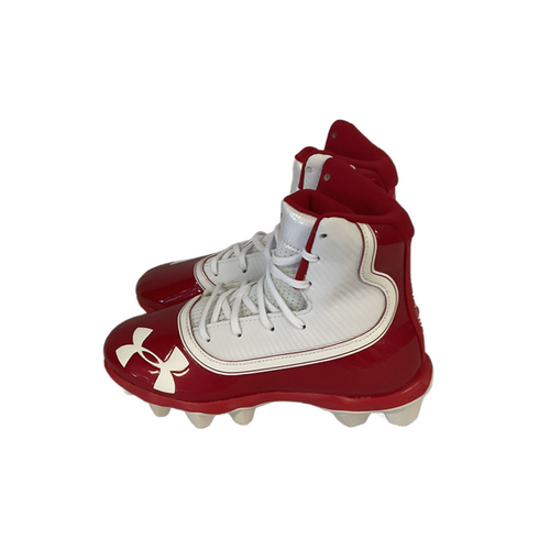 Vist Large View of Product Image Which is Used Under Armour Jr FB Cleats Red Junior 04