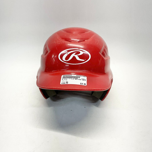 Used Rawlings Batting Helmet No Mask Red MD 11805-S000055670
